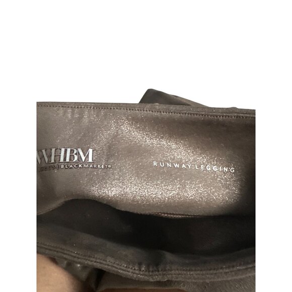WHBM WHITE HOUSE BLACK MARKET Taupe Runway Shimmer Leggings Size 4 - Picture 8 of 8